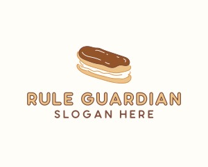 Chocolate Eclair Sweet Pastry logo design