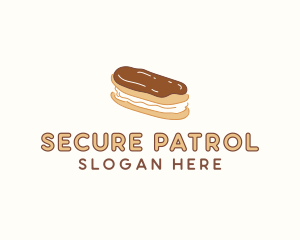 Chocolate Eclair Sweet Pastry logo design