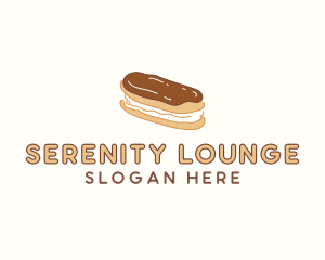 Chocolate Eclair Sweet Pastry logo design