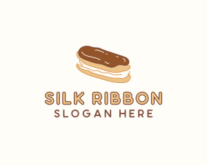 Chocolate Eclair Sweet Pastry logo design