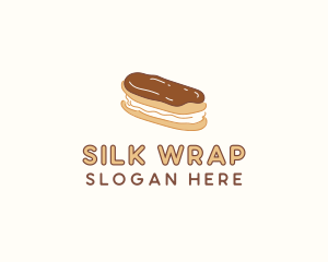 Chocolate Eclair Sweet Pastry logo design