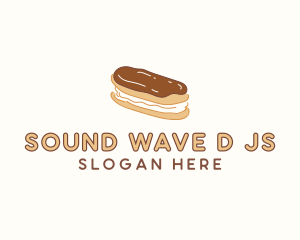 Chocolate Eclair Sweet Pastry logo design