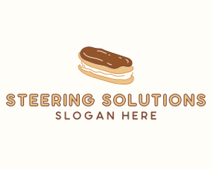 Chocolate Eclair Sweet Pastry logo design