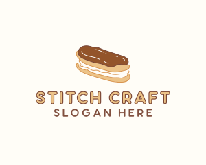 Chocolate Eclair Sweet Pastry logo design