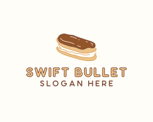 Chocolate Eclair Sweet Pastry logo design