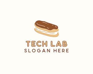 Chocolate Eclair Sweet Pastry logo design