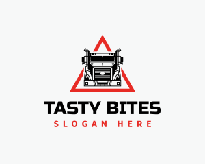 Truck Logistics Triangle logo