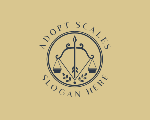 Scale Legal Bow logo design