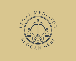 Scale Legal Bow logo design