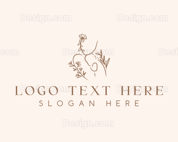 Floral Mother Baby Logo