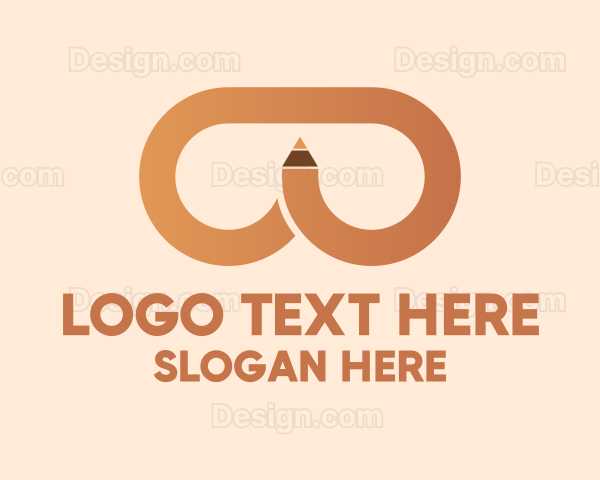 Brown Pencil Glasses Logo