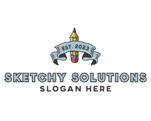 Art School Pencil logo