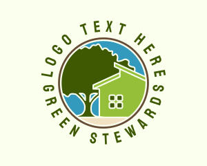 Green House Tree logo design