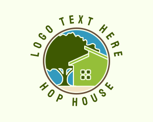 Green House Tree logo design