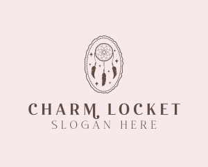 Bohemian Dreamcatcher Charm logo design