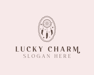 Bohemian Dreamcatcher Charm logo design