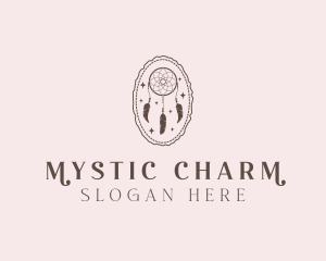 Bohemian Dreamcatcher Charm logo design