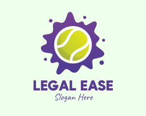 Tennis Ball Splatter Logo