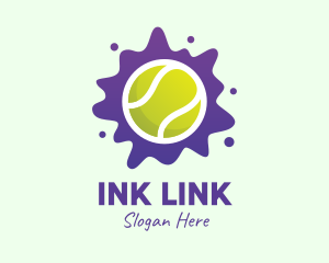 Tennis Ball Splatter logo design