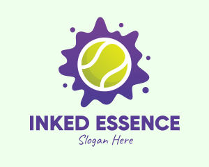 Tennis Ball Splatter logo design