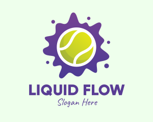 Tennis Ball Splatter logo design