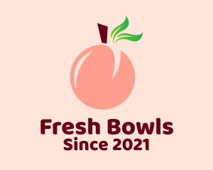 Peach Fruit Stall  logo design