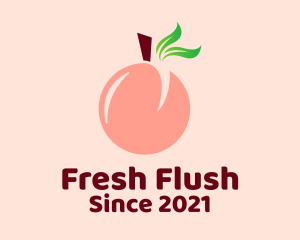 Peach Fruit Stall  logo design