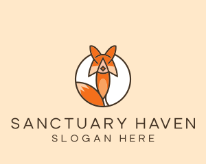 Fox Tail Animal  logo design