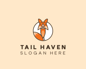 Fox Tail Animal  logo design