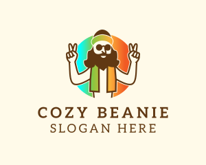 Cool Hipster Man logo design