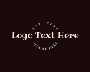 Modern Restaurant Wordmark logo
