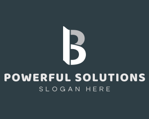 Professional Business Letter B logo design