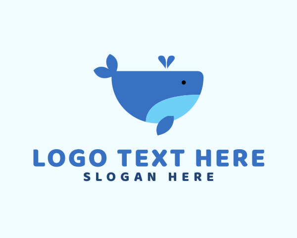 Humpback Whale logo example 3