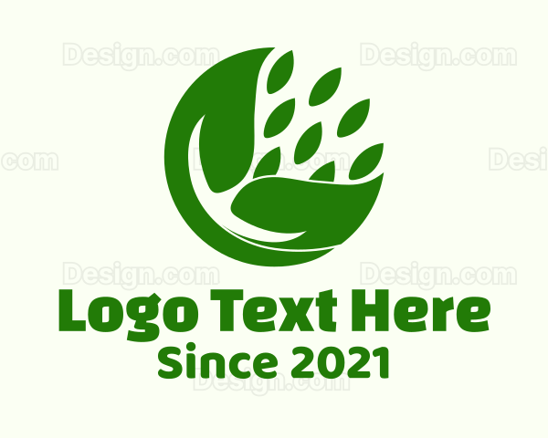 Botanical Leaf Pod Logo