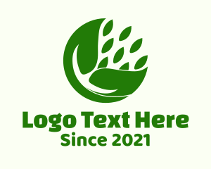 Botanical Leaf Pod logo