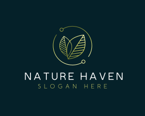 Leaf Nature Eco logo design