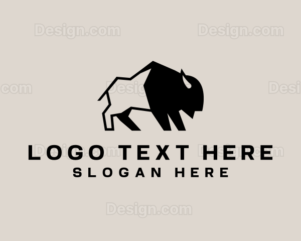 Bison Buffalo Herd Logo