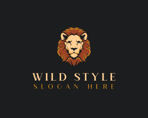 Wild Animal Lion logo design