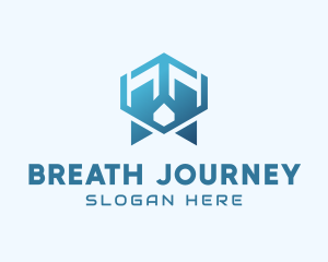 Abstract Geometric Lungs logo