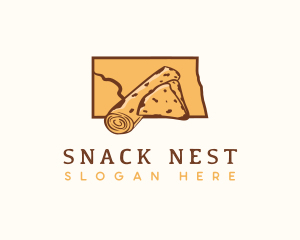 North Dakota Lefse Food logo design