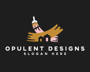 Paint Design House logo design