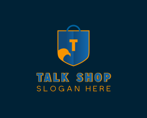 Hawk Shield Shopping logo design