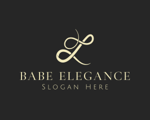 Elegant Cursive Thread logo design