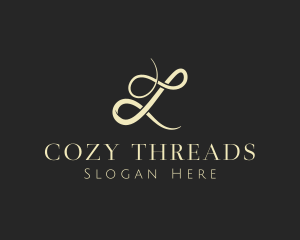 Elegant Cursive Thread logo design