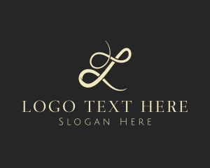 Italic - Elegant Cursive Thread logo design