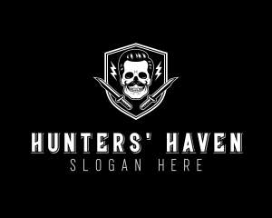 Mercenary Hunter Knife logo design