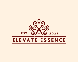 Elegant Scissors Dressmaker Logo
