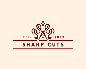 Elegant Scissors Dressmaker logo design