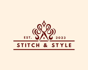 Elegant Scissors Dressmaker logo