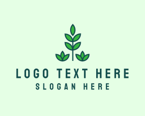 Green Eco Garden Plant Logo